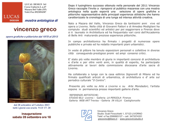 VINCENZO GRECO in mostra